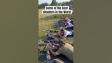 F-Class competitors blowing off before match.