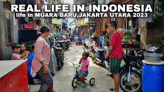 GANG ini GANG TERPAJANG di MUARA BARU, GG 7,JAKARTA UTARA Indonesia 🇮🇩 WALKING TOUR JAKARTA