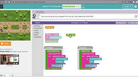 Solutions to: Code Studio Lesson 17 The Farmer 3 1-9