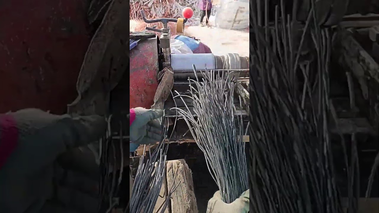 Old-style wire stripping machine wire stripping process