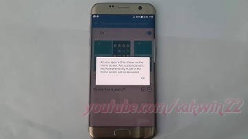 Samsung Galaxy S7 Edge : How to Enable or Disable Show all apps on Home screen (Android Marshmallow)