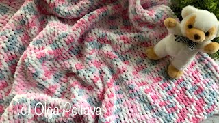 How to Make a Baby Blanket with Loops Yarn. No Crochet Hook, No Knitting Needles Needed by Olga Poltava 2,960 views 4 months ago 17 minutes