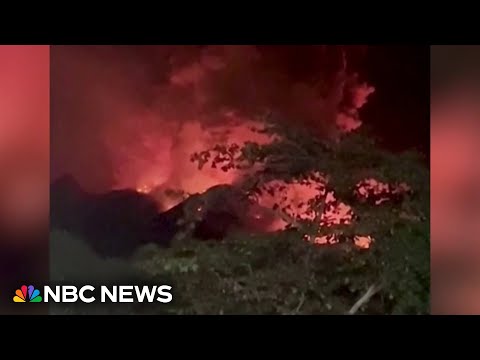 Indonesian officials warn of tsunami after volcano erupts