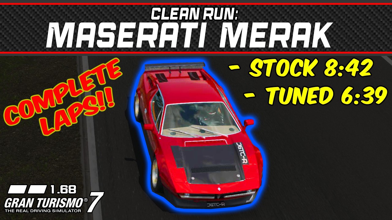 GT7 - Clean Run: Maserati Merak SS '80 - Gran Turismo 7 - 1.68