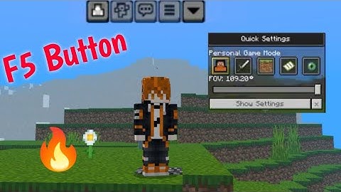 Finally F5 Button Released For Minecraft Pocket Edition!! 🔥🔥