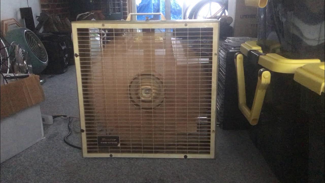7 blade Hunter box fan YouTube