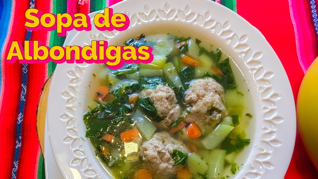 Sopa Reconfortante de Albóndigas de Pavo | Amigable para el Reflujo