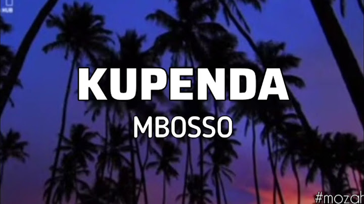 Mbosso - Kupenda (Official Lyrics Audio)