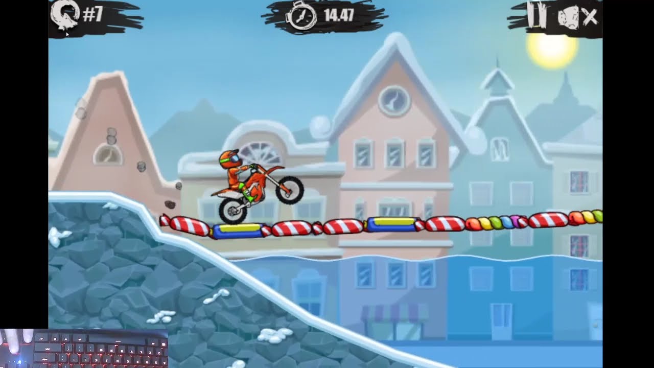 Moto X3M Winter Level 7: Flipless WR 23.410