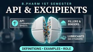 API & Excipients Simplified |Definitions + Examples + Importance | General Pharmacy |B.Pharm 1st Sem