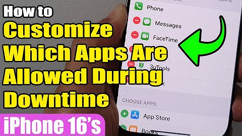📱 How to Customize Which Apps Are Allowed During Downtime on iPhone 16/16 Pro Max ⏰ iOS 18