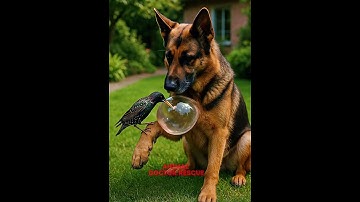 ⚠️A bird helps a dog with a tumor