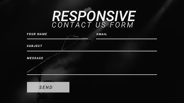 Responsive Contact Us Form Using HTML5 and CSS3