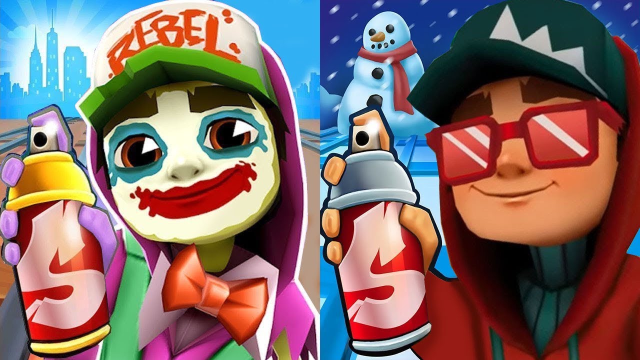 Subway Surfers X-mas Elf Jake vs Elf Tricky vs Elf Yutani Gameplay