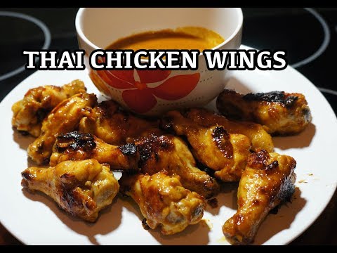 Thai Spicy Chicken Wings Recipe - Sticky Wings - BBQ or Skillet