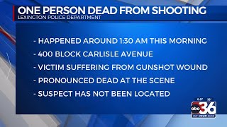 One person is dead from shooting on Carlisle Ave in Lexington