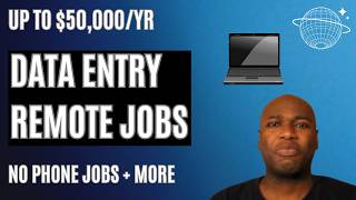 Remote Work Data Entry Jobs No Phone Calls No Customer Service No Degree Required