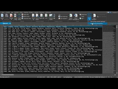 Sort CSV text by field with UltraEdit text editor - YouTube