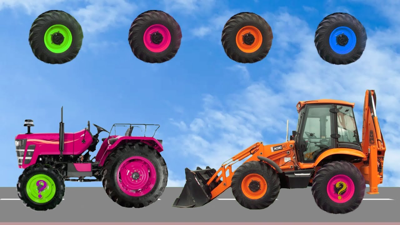 CORRECTLY GUESS THE TRACTOR WHEEL - CONSTRUCTION VEHICLE? (Part 2)