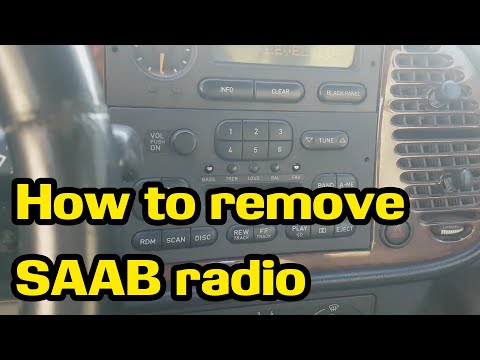 How to simply remove a SAAB radio by yourself without special tools