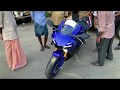 2019 Yamaha R1 - First start up & Public reaction - Trivandrum