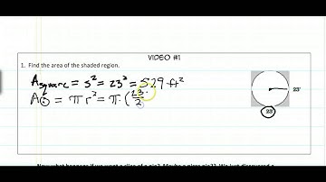 Area of Circle and Sectors - Video #1