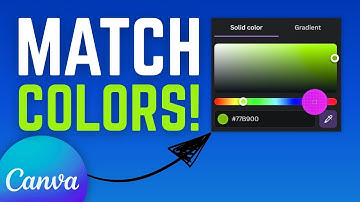How To Match Colors inside Canva Design Using Color Picker ✔️