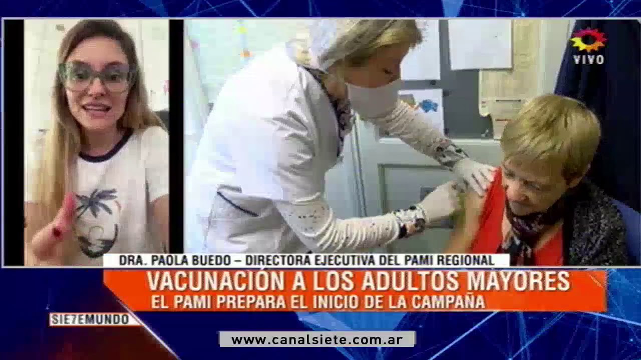 Llegaron las vacunas paras los geriátricos   Paola Buedo