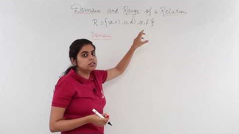 Class 12th – Domain and Range Overview | Relation and Functions | Tutorials Point