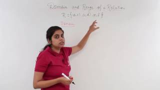 Class 12th – Domain and Range Overview | Relation and Functions | Tutorials Point