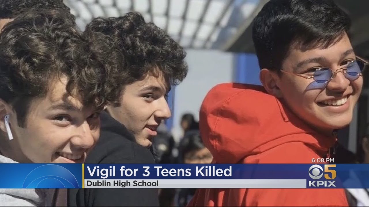 Vigil Held For 3 Teens Killed In Christmas Day Car Crash In Pleasanton ...