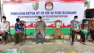 FIRST E-VOTING IN SAMPANG REGENCY FOR THE ELECTION OF RT 05 RW 02 HEAD | JANUARY 30, 2022
