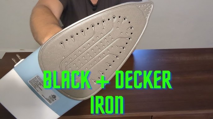 Black+Decker ICR06X Xpress Steam Cord Reel Iron, Grey/Green