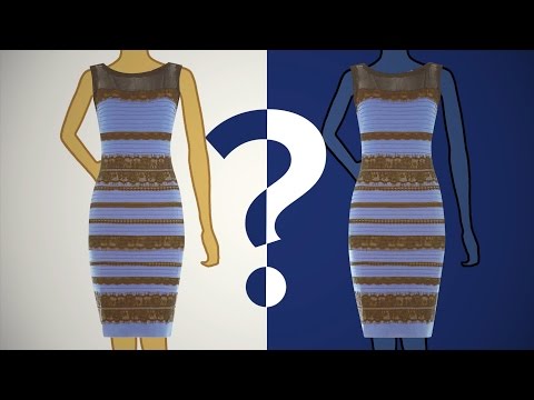 black and blue dress illusion