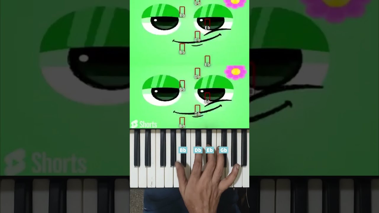 Incredibox Sprunki PROTON DISCO Animation Meme Piano Tutorial Shorts