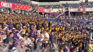 @lsubands413 The Golden Band from TigerLand plays their new defense cheer  In It For a Minute