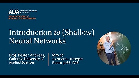 Introduction to (Shallow) Neural networks