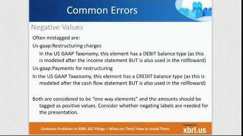 Common Problems in XBRL SEC Filings - What Are They?  How to Avoid Them