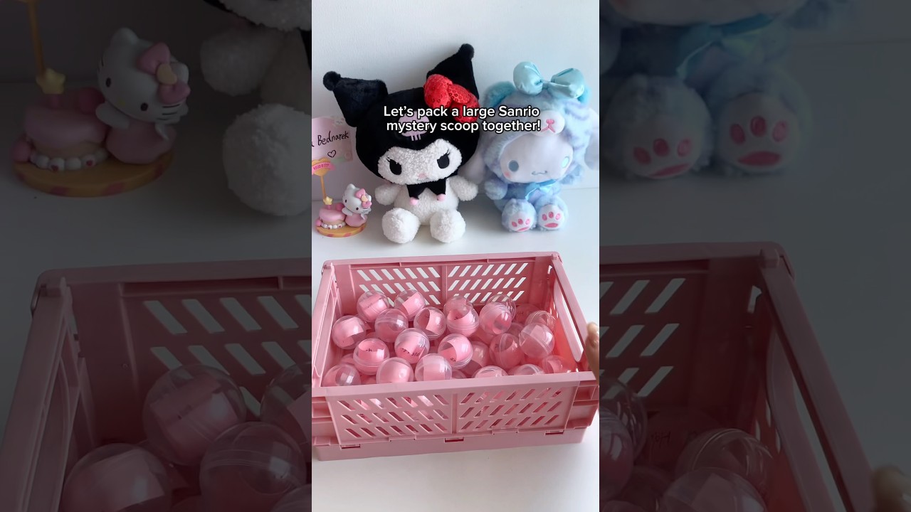 Let’s pack 10 mystery scoops for Beddnared 🎁#packingorders#mystery#sanrio#giftbox#asmr#fyp#cute