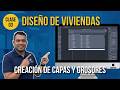 Diseño de Viviendas en AutoCAD para Mac - Creación de CAPAS y GROSORES | Clase 2