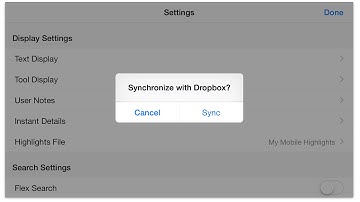 Syncing Accordance Mobile with Dropbox
