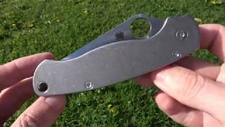 Spyderco Paramilitary 2 with Titanium handle &amp; Titanium pocket clip