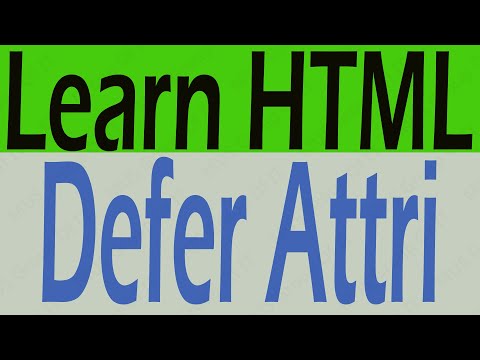 How to Use defer Attribute HTML - What is defer Attribute Why We Use defer attribute
