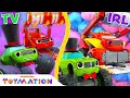 Blaze Toy Digs Through Cotton Candy! | Blaze and the Monster Machines Toys | Toymation