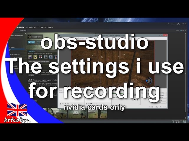 Obs studio The Settings I Use For Recording Nvidia Cards Only