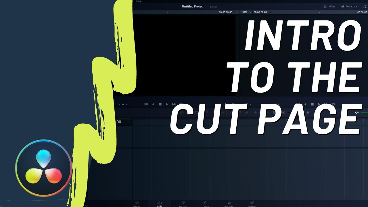 How to Use The Cut Page in DaVinci Resolve 16 - YouTube