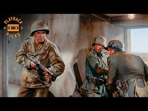 Audie Murphy Holds the Line at the Farmhouse | To Hell and Back