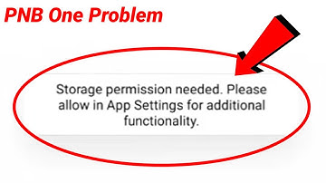 Pnb One Statement Download Storage Permission Problem Solve