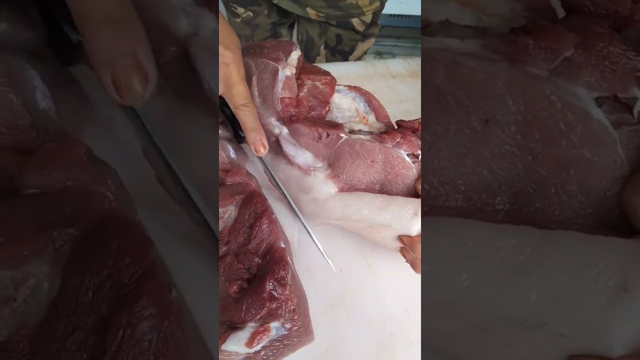 Satisfying Boneless Meat Cutting No Waste, Pure Skill 