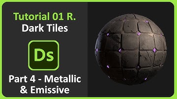 Substance Designer | Tutorial 01 Remake - Dark Tiles | Part 4 - Metallic & Emissive
